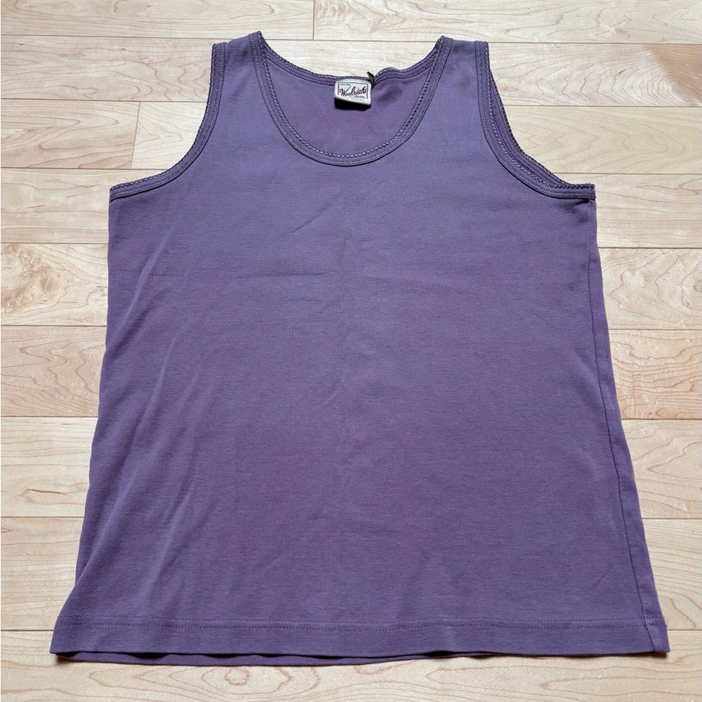 WOOLRICH 100% Cotton Mauve Purple Tank Top